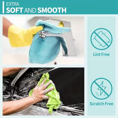 15-piece multi-purpose cleaning towel set, reusable quick-drying towels