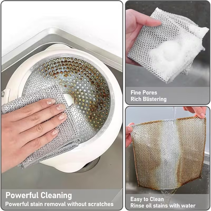 100-piece multi-purpose dishcloth, mesh scraping dish towel