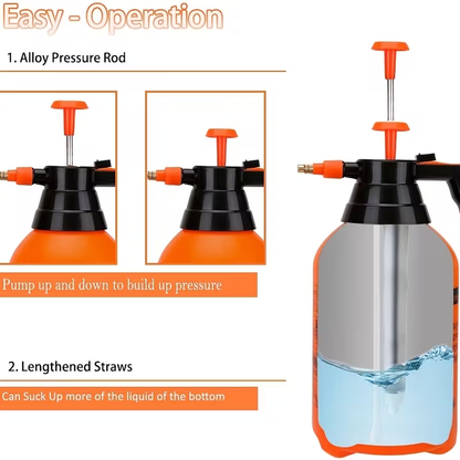 67.63 oz High-Pressure Plastic Garden Sprayer | Adjustable Nozzle