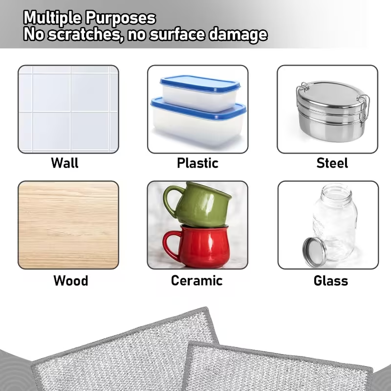 100-piece multi-purpose dishcloth, mesh scraping dish towel