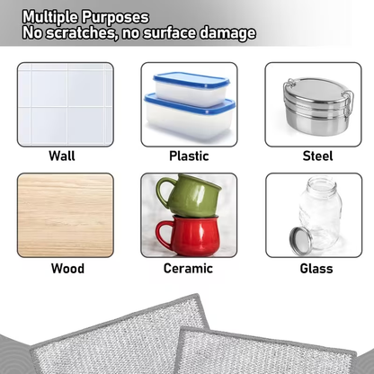 100-piece multi-purpose dishcloth, mesh scraping dish towel