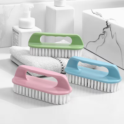 3-Pack Plastic Laundry Brushes - No Charging Required