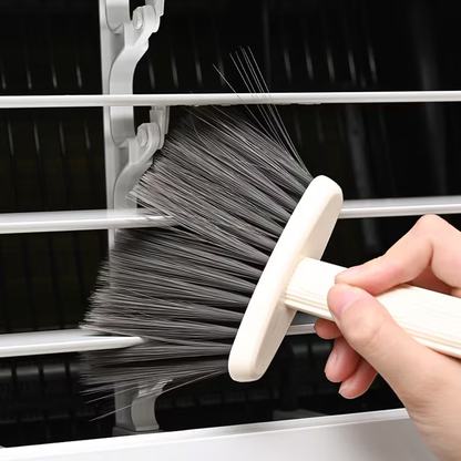 Household dust cleaning brush, soft bristles crevice brush, made of polypropylene.