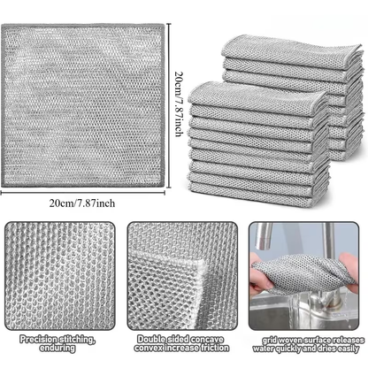 100-piece multi-purpose dishcloth, mesh scraping dish towel