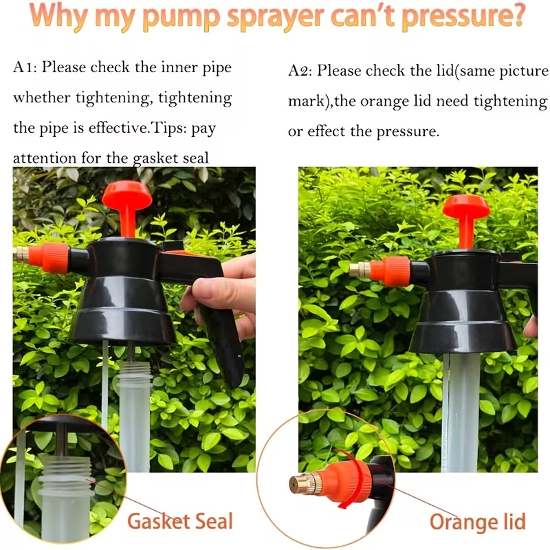 67.63 oz High-Pressure Plastic Garden Sprayer | Adjustable Nozzle
