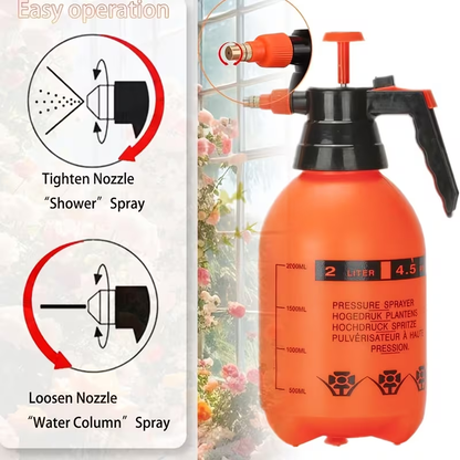 67.63 oz High-Pressure Plastic Garden Sprayer | Adjustable Nozzle