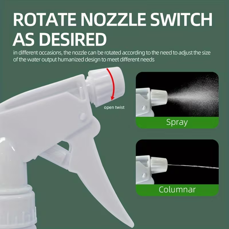Spray bottle/watering can, made of HDPE, with a capacity of 16.91 oz/16.90 fl oz.