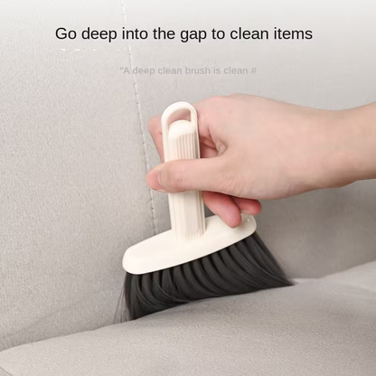 Household dust cleaning brush, soft bristles crevice brush, made of polypropylene.