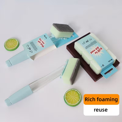 One handle comes with four replaceable foam heads, which are interchangeable.