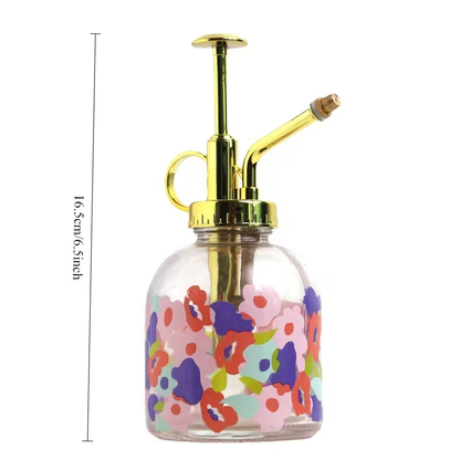 1 Heavy-duty glass watering can with spray and pressure relief valve - handheld sprayer