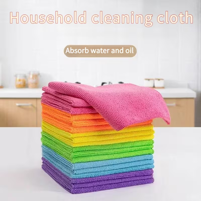 15-piece multi-purpose cleaning towel set, reusable quick-drying towels